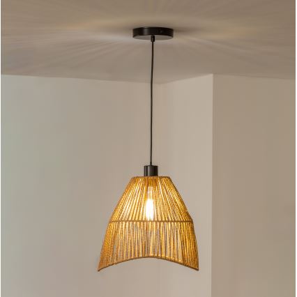 Brilagi - LED полилей на кабел CERIA BOHO 1xE27/40W/230V, диаметър 30 см, кафяв