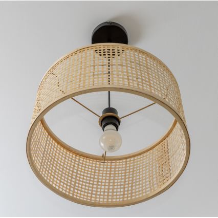 Brilagi - LED полилей на кабел CERIA BOHO 1xE27/40W/230V, диаметър 40 см, бамбук