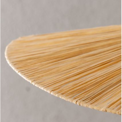 Brilagi - LED полилей на кабел CERIA BOHO 1xE27/40W/230V, диаметър 80 см, рафия