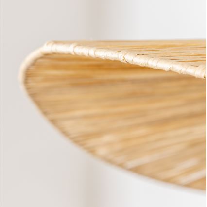 Brilagi - LED полилей на кабел CERIA BOHO 1xE27/40W/230V, диаметър 80 см, рафия