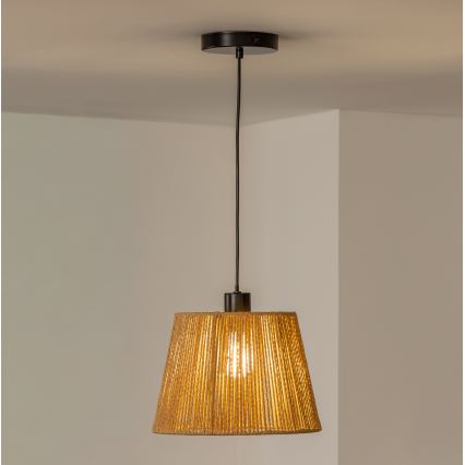 Brilagi - LED полилей на кабел CERIA BOHO 1xE27/40W/230V Ø 28 см кафяв