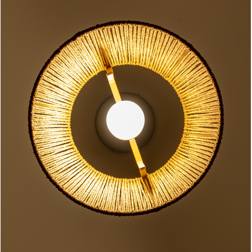 Brilagi - LED полилей на кабел CERIA BOHO 1xE27/40W/230V Ø 28 см кафяв