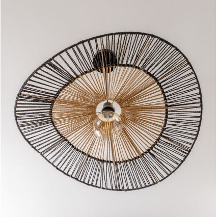 Brilagi - LED полилей на кабел CERIA BOHO 1xE27/40W/230V Ø 50 см черен/кафяв