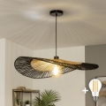 BRILAGI - LED полилей на кабел CERIA BOHO 1xE27/40W/230V Ø 50 см черен/кафяв
