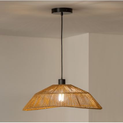 Brilagi - LED полилей на кабел CERIA BOHO 1xE27/40W/230V Ø 50 см кафяв