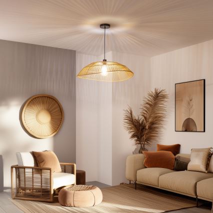 Brilagi - LED полилей на кабел CERIA BOHO 1xE27/40W/230V Ø 70 см кафяв