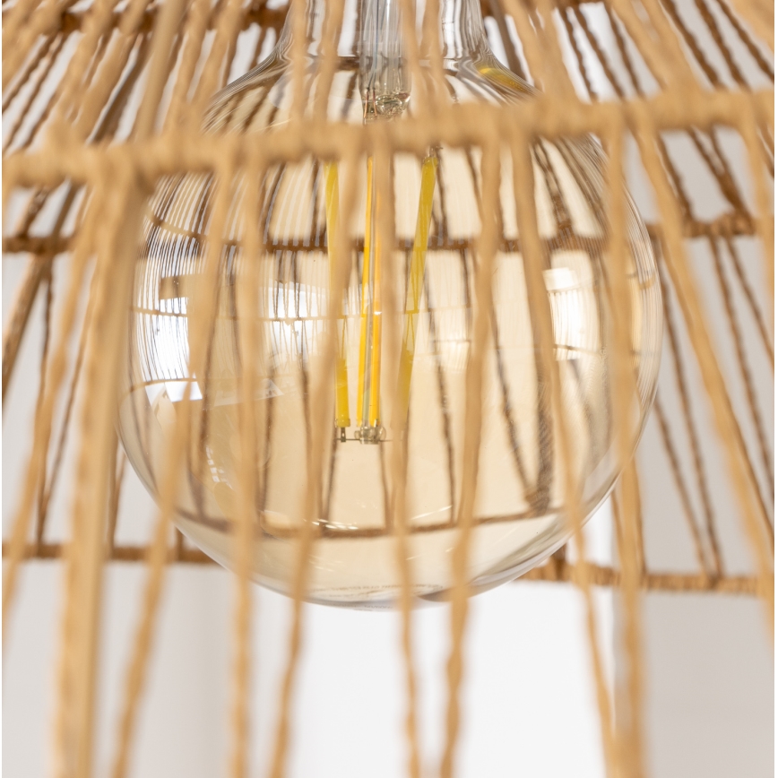 Brilagi - LED полилей на кабел CERIA BOHO 1xE27/40W/230V Ø 70 см кафяв