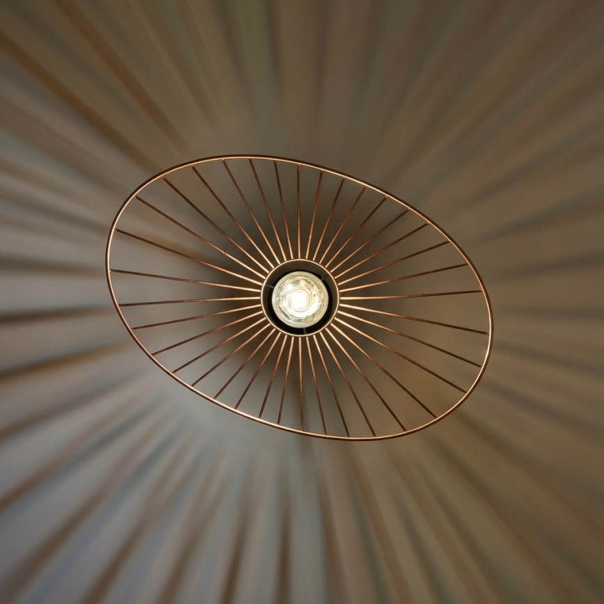 Brilagi - LED полилей на кабел CERIA WIRE 1xE27/40W/230V 40x56 см бронзов