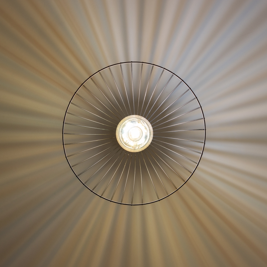 Brilagi - LED полилей на кабел CERIA WIRE 1xE27/40W/230V диаметър 45 см черен