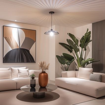 Brilagi - LED полилей на кабел CERIA WIRE 1xE27/40W/230V Ø 38 см, черен