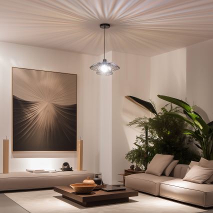 Brilagi - LED полилей на кабел CERIA WIRE 1xE27/40W/230V Ø 38 см, черен