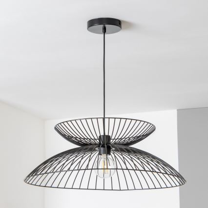 Brilagi - LED полилей на кабел CERIA WIRE 1xE27/40W/230V Ø 60 см черен