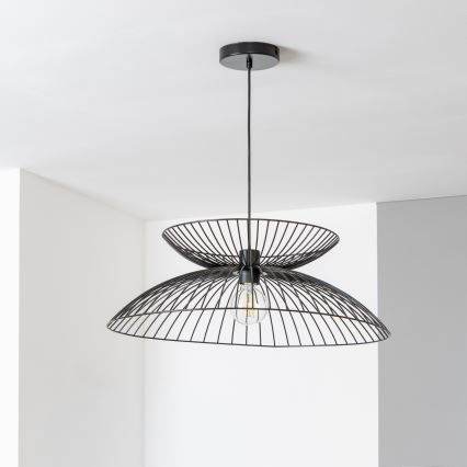 Brilagi - LED полилей на кабел CERIA WIRE 1xE27/40W/230V Ø 60 см черен