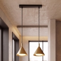 BRILAGI - LED Полилей на кабел CONE DOUBLE 2xGX53/15W/230V златен
