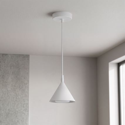 BRILAGI - LED Полилей на кабел CONE SINGLE 1xGX53/15W/230V бял