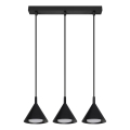 BRILAGI - LED Полилей на кабел CONE TRIPLE 3xGX53/15W/230V черен