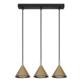 BRILAGI - LED Полилей на кабел CONE TRIPLE 3xGX53/15W/230V златен