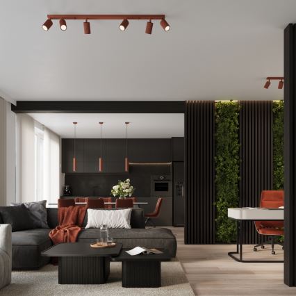 Brilagi - LED полилей на кабел CRESTO 1xGU10/10W/230V червен