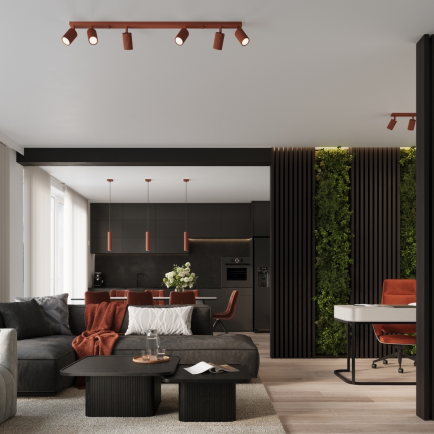 Brilagi - LED полилей на кабел CRESTO 1xGU10/10W/230V червен