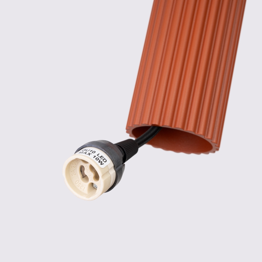 BRILAGI - LED полилей на кабел CRESTO 1xGU10/10W/230V оранжев