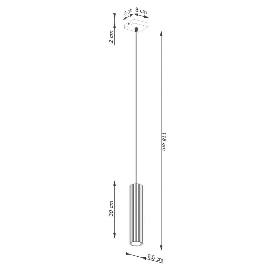 BRILAGI - LED полилей на кабел CRESTO 1xGU10/10W/230V оранжев