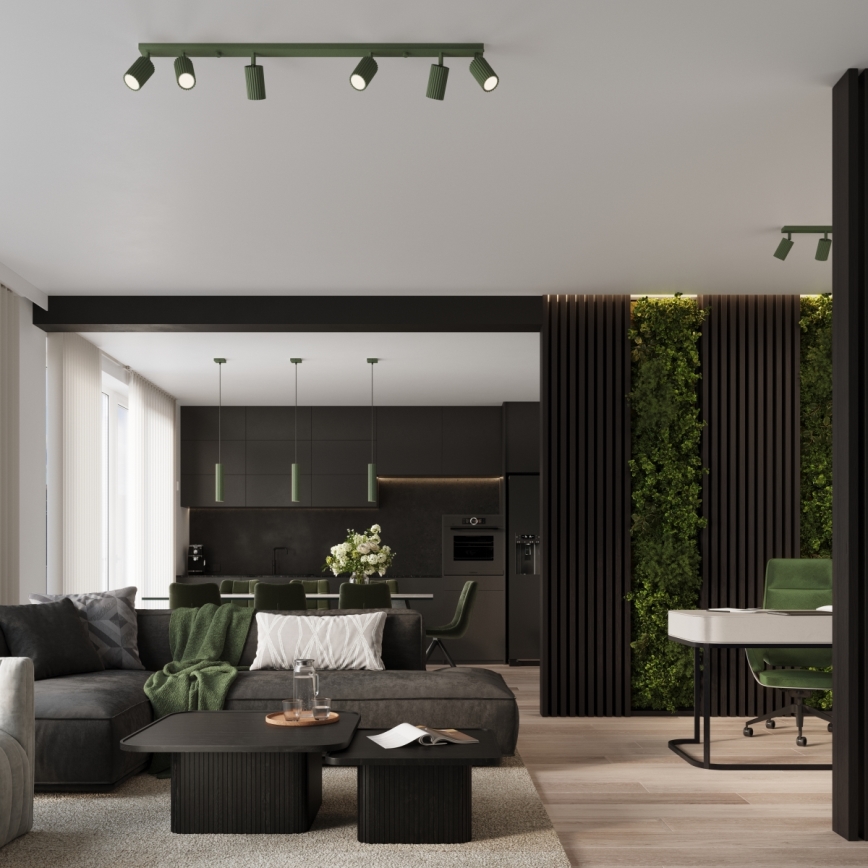 Brilagi - LED полилей на кабел CRESTO 1xGU10/10W/230V зелен