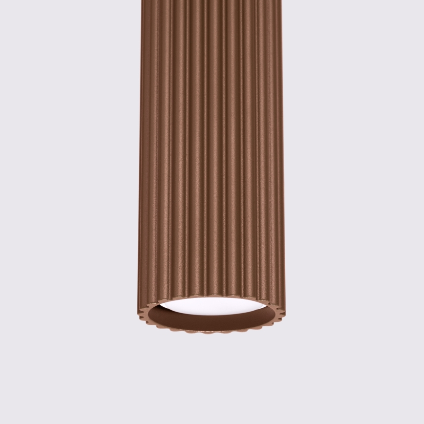 Brilagi - LED полилей на кабел CRESTO 1xGU10/10W/230V кафяв