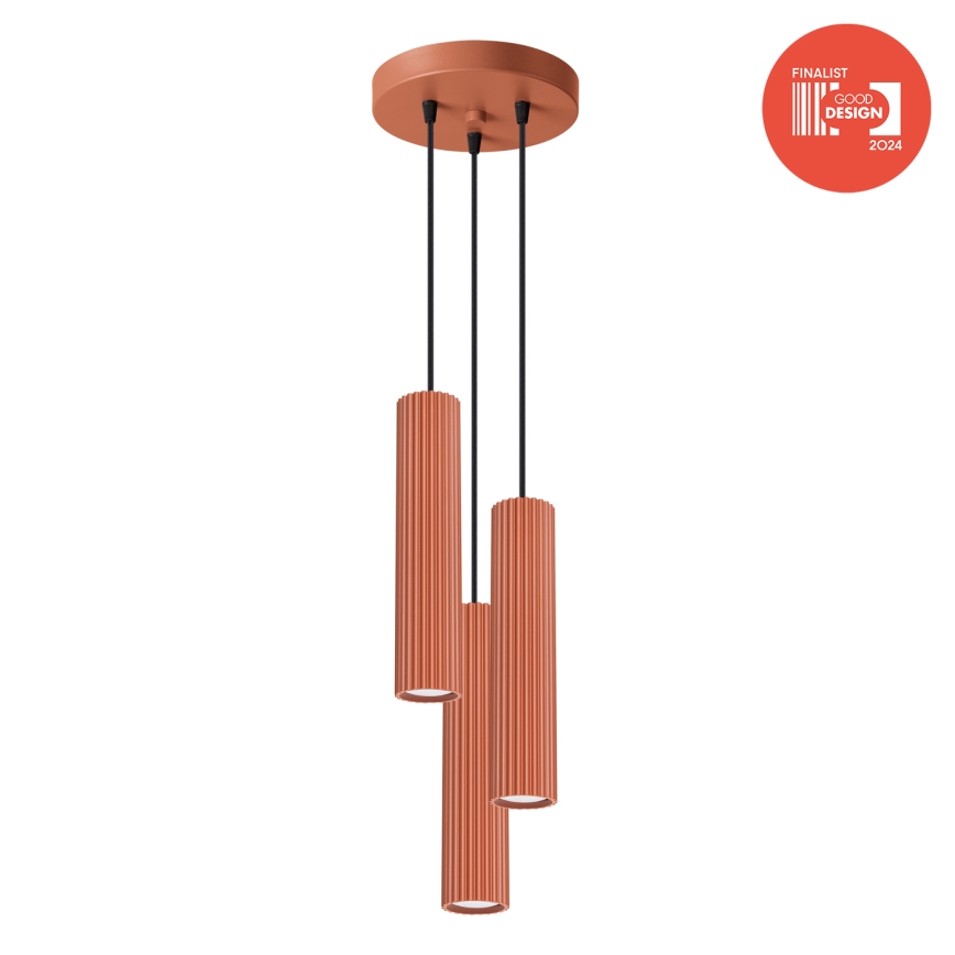 Brilagi - LED полилей на кабел CRESTO 3xGU10/10W/230V червен