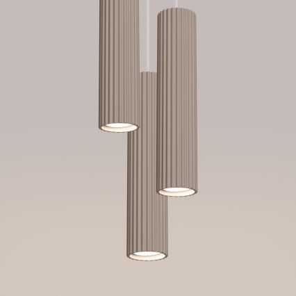 Brilagi - LED полилей на кабел CRESTO 3xGU10/10W/230V таупе