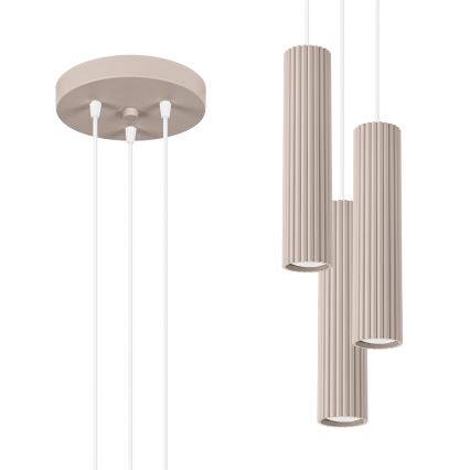 Brilagi - LED полилей на кабел CRESTO 3xGU10/10W/230V таупе