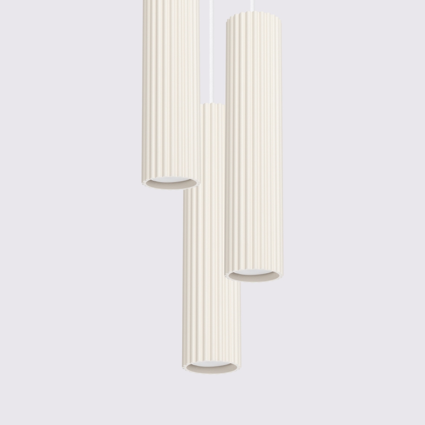 Brilagi - LED полилей на кабел CRESTO 3xGU10/10W/230V кремав