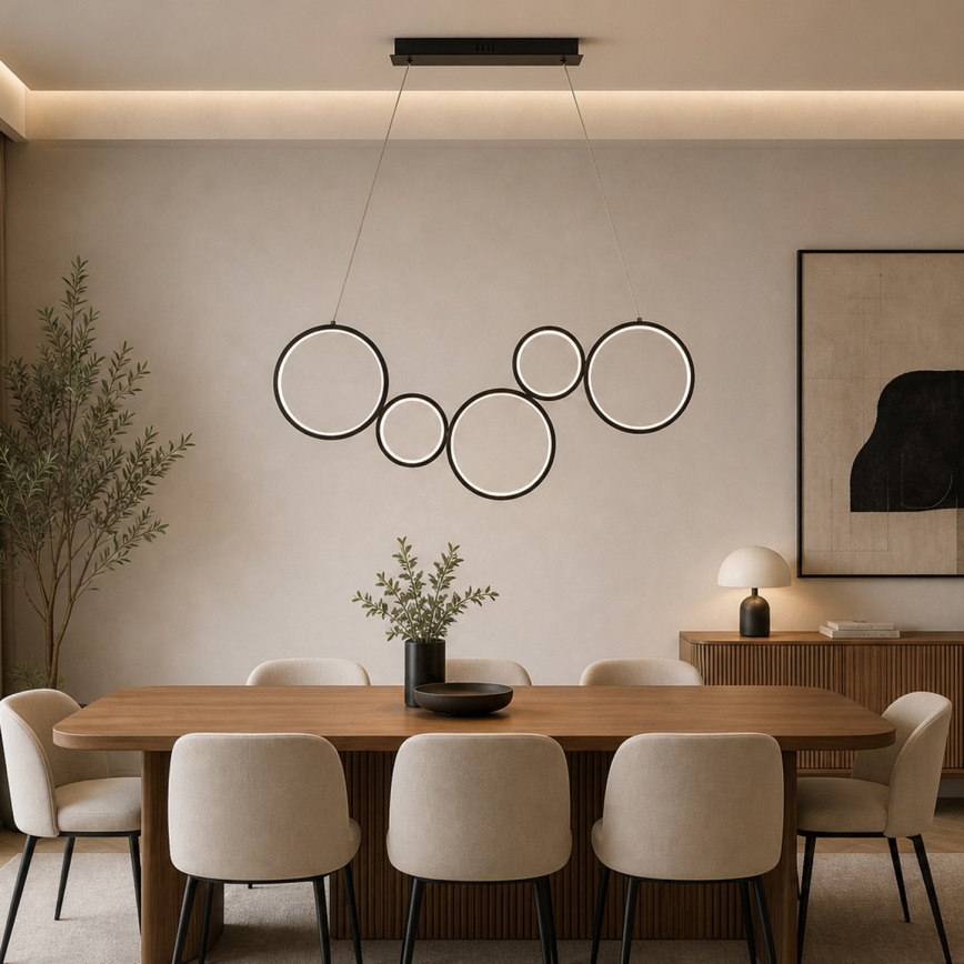 Brilagi - LED полилей на кабел ECHO LED/60W/230V 4000K 100 см черен