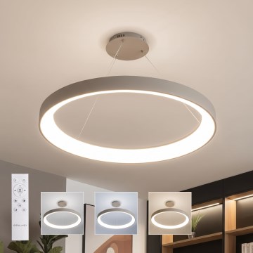 BRILAGI - LED полилей на кабел FALCON II LED/108W/230V 3000-6500K Ø 80 см бежов + дистанционно управление