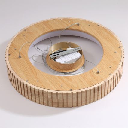 Brilagi - LED полилей на кабел FALCON WOOD MODERN LED/30W/230V 3000/4000/6000K Ø 45 см дърво