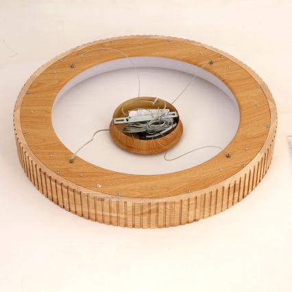 Brilagi - LED полилей на кабел FALCON WOOD MODERN LED/40W/230V 3000/4000/6000K диаметър 60 cm дърво