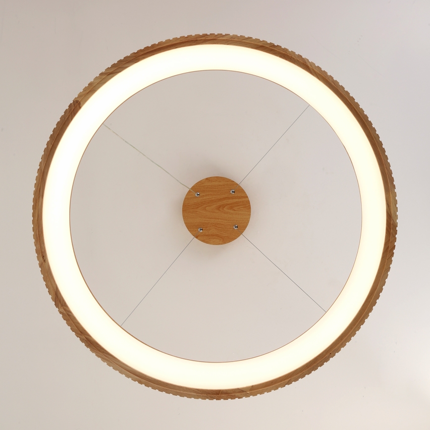 Brilagi - LED полилей на кабел FALCON WOOD MODERN LED/60W/230V 3000/4000/6000K Ø 80 см дърво
