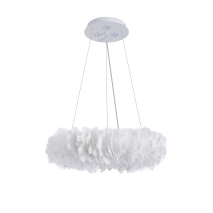 Brilagi - LED полилей на кабел FEATHER 3xE27/40W/230V + 3xLED/3W Ø 40 см бял