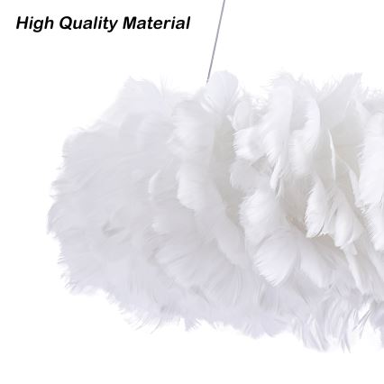 Brilagi - LED полилей на кабел FEATHER 3xE27/40W/230V + 3xLED/3W, Ø 50 cm, бял