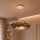 Brilagi - LED полилей на кабел FEATHER 3xE27/40W/230V + 3xLED/3W Ø 50 см сив