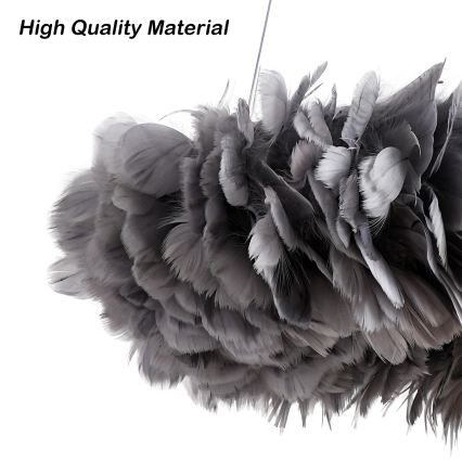 BRILAGI - LED полилей на кабел FEATHER 3xE27/40W/230V + 3xLED/3W Ø 50 см сив