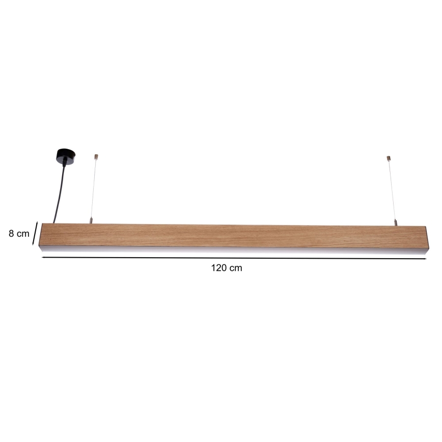 BRILAGI - LED полилей на кабел GARDALINE LED/100W/230V дъб