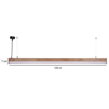 BRILAGI - LED полилей на кабел GARDALINE LED/100W/230V дъб