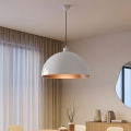 Brilagi - LED полилей на кабел METALO 1xE27/40W/230V Ø 60 cm бял/меден