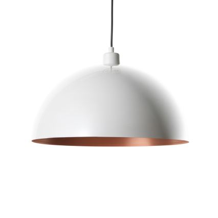 Brilagi - LED полилей на кабел METALO 1xE27/40W/230V Ø 60 cm бял/меден