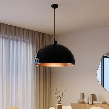 Brilagi - LED полилей на кабел METALO 1xE27/40W/230V Ø 60 cm черен/меден