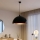 Brilagi - LED полилей на кабел METALO 1xE27/40W/230V Ø 60 cm черен/меден