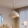 Brilagi - LED полилей на кабел METALO 1xE27/40W/230V Ø 60 см бежов/меден