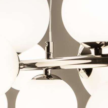 Brilagi - LED полилей на кабел MILLA 10xG9/3W/230V черен хром/бял