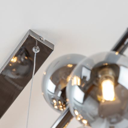 Brilagi - LED полилей на кабел MILLA 10xG9/3W/230V черен хром/опушено