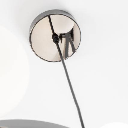 Brilagi - LED полилей на кабел MILLA 15xG9/3W/230V черен хром/бял